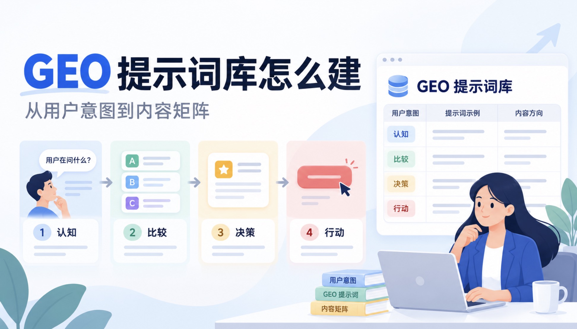 GEO 提示词库怎么建：从用户意图到内容矩阵