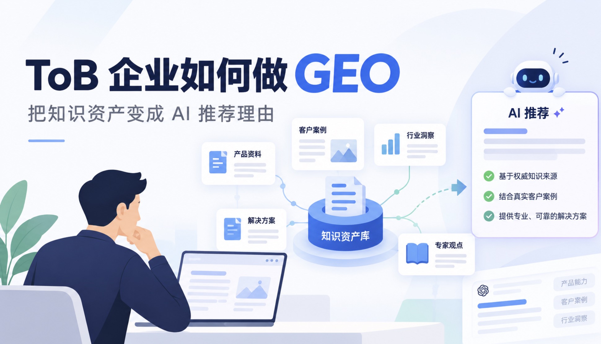 ToB 企业如何做 GEO：把知识资产变成 AI 推荐理由